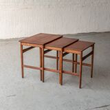Set of 3 nesting tables ‘AT-40’ by Hans Wegner