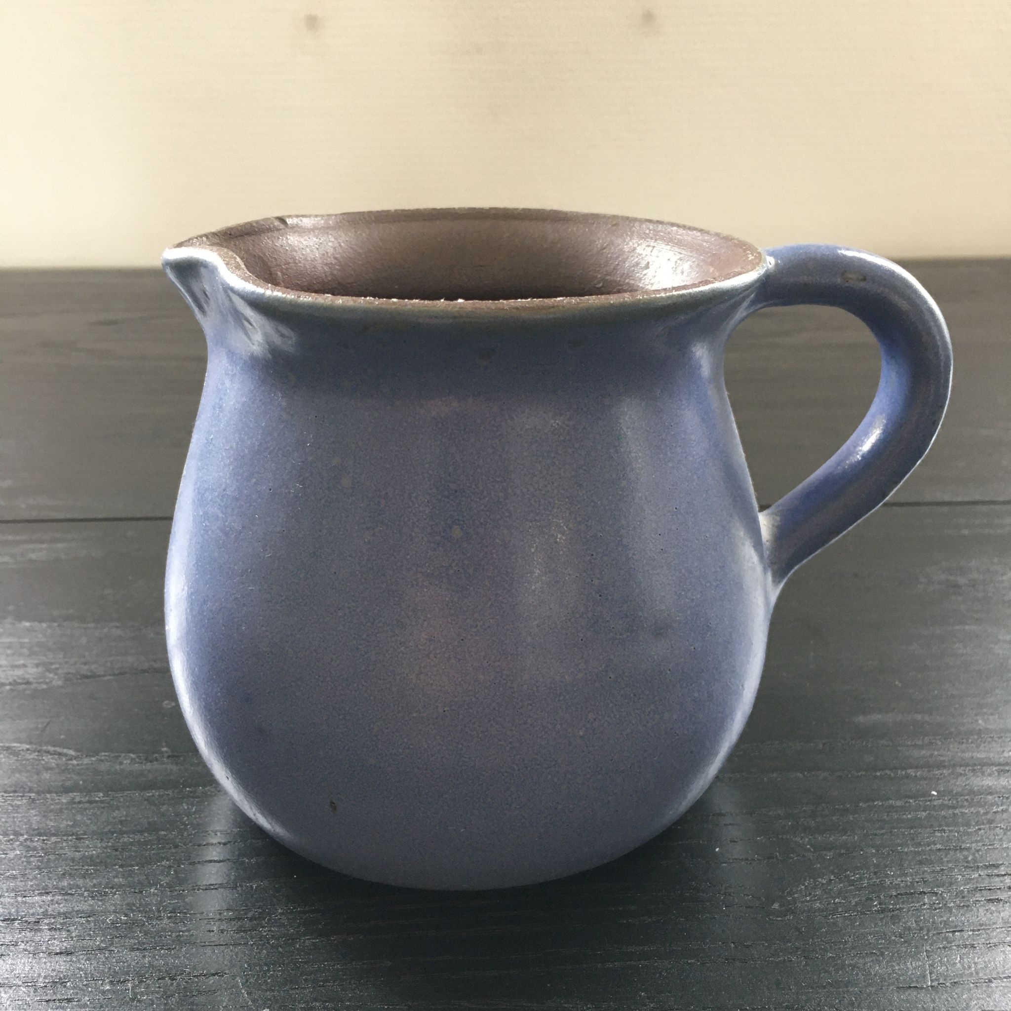 Blue stoneware jug