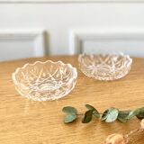 Pair of small real crystal cups
