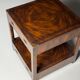 Campaign style mahogany coffee table