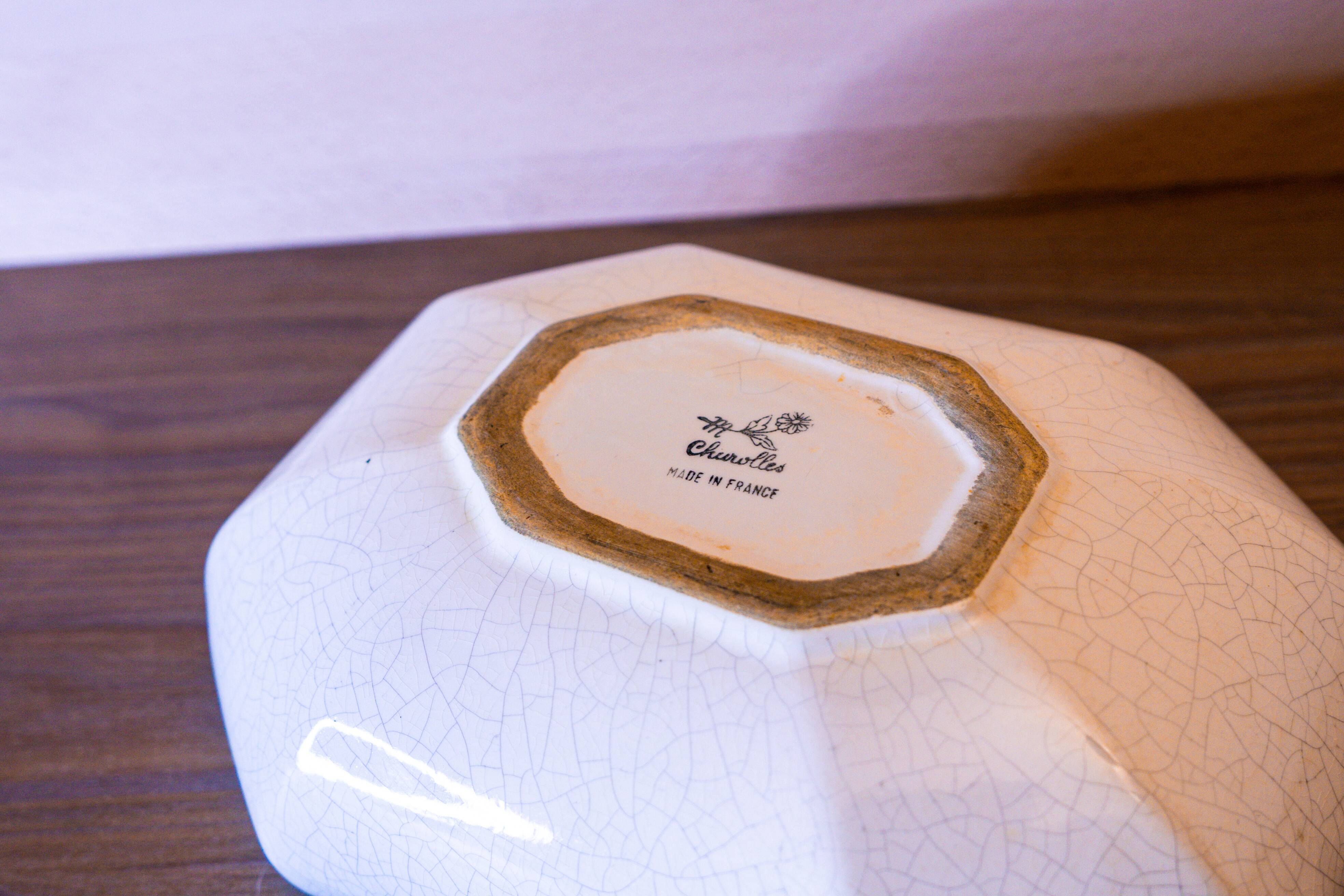 Small salad bowl in Charolles faience