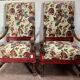 Pair of Renaissance style armchairs in solid walnut, 19th century