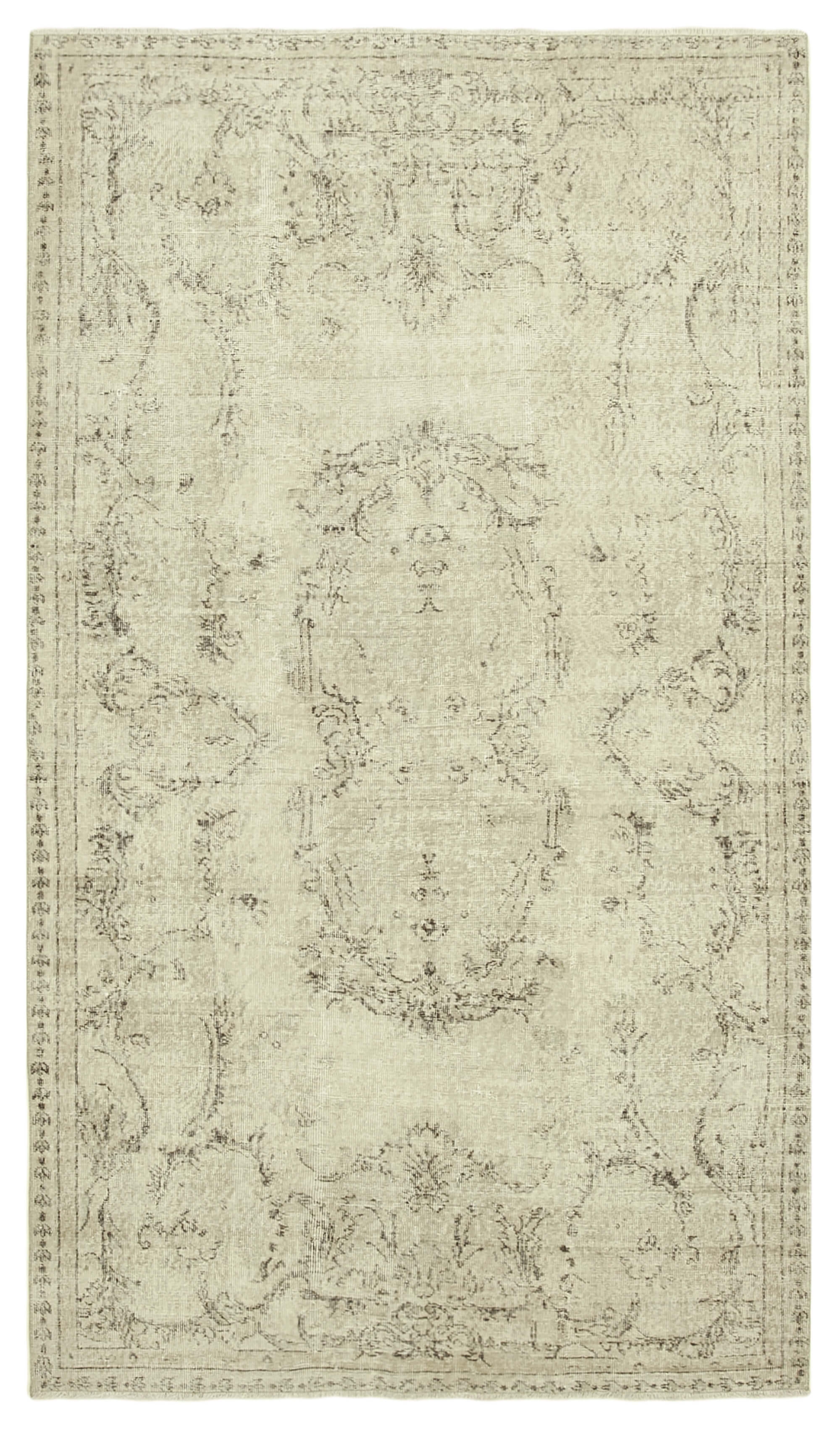 Handwoven Unique Anatolian Beige Carpet 161 cm x 283 cm - 38924