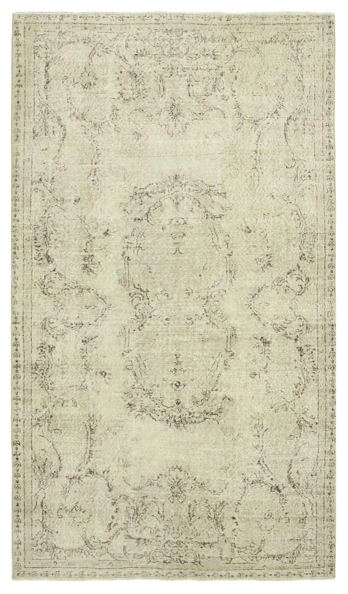Handwoven Unique Anatolian Beige Carpet 161 cm x 283 cm - 38924