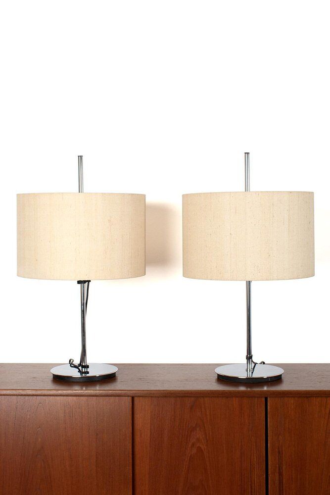 Lampes de table vintage de Staff, ensemble de 2