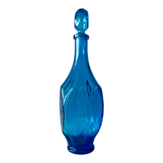 Blue glass decanter