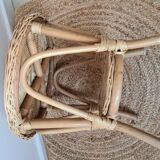 Small bamboo wicker table