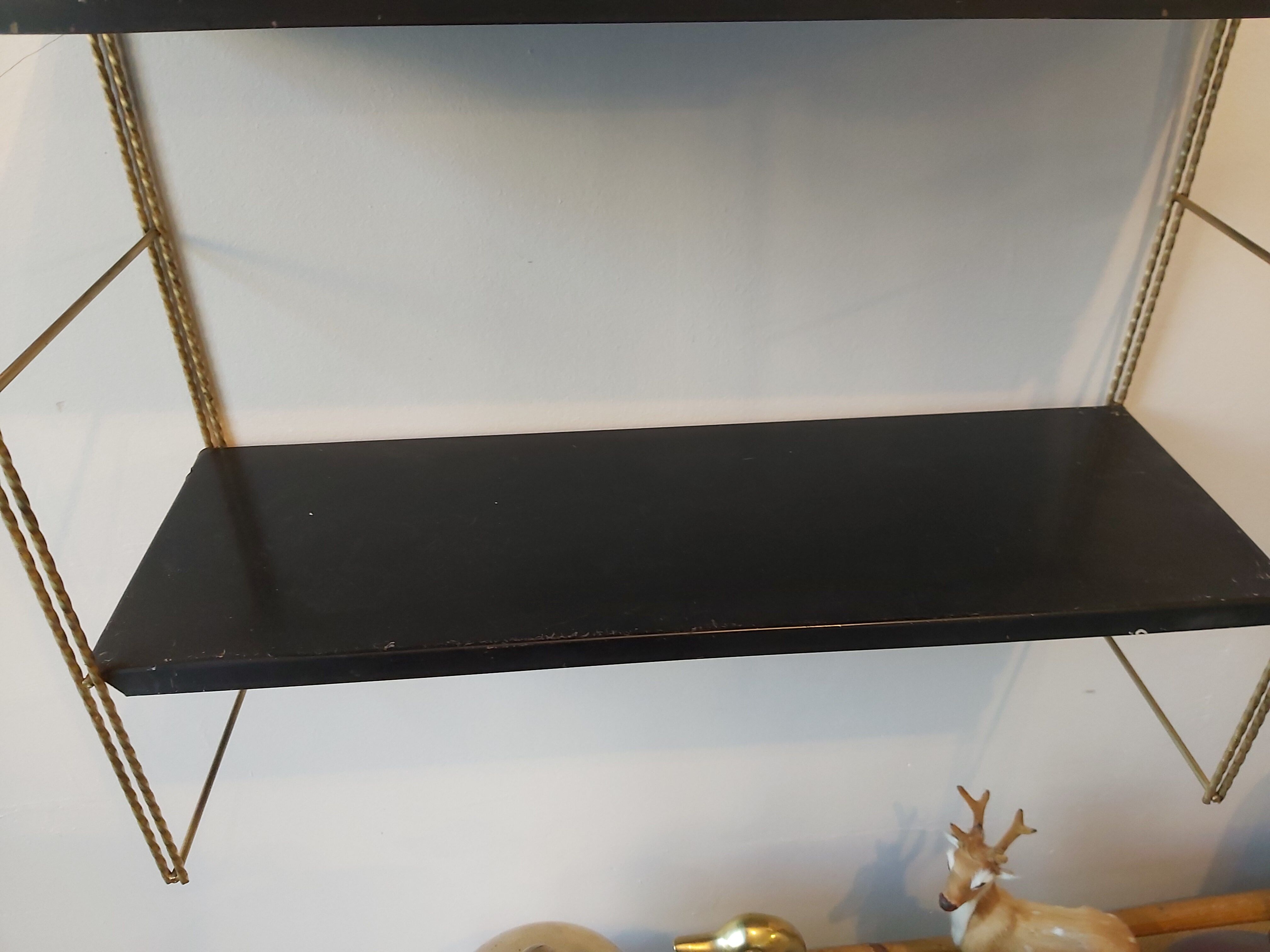 Vintage metal wall shelf