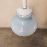 Blue opaline hanging lamp