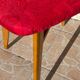 Chaise rétro vintage rouge graphique