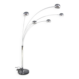 Metal and marble floor lamp, Cottex, Sweden, 1970