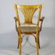 KOHN armchair N°196, circa 1905, bistro wood seat
