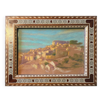 Painting attr. Ed. Pannetier "Landscape of Algeria" Orientalist