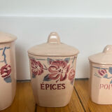 Spice jars Digoin Sarreguemines May model