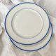 2 antique porcelain dessert plates in the Empire style, 19th century