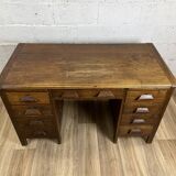 Vintage desk in solid wood, 40s-50s