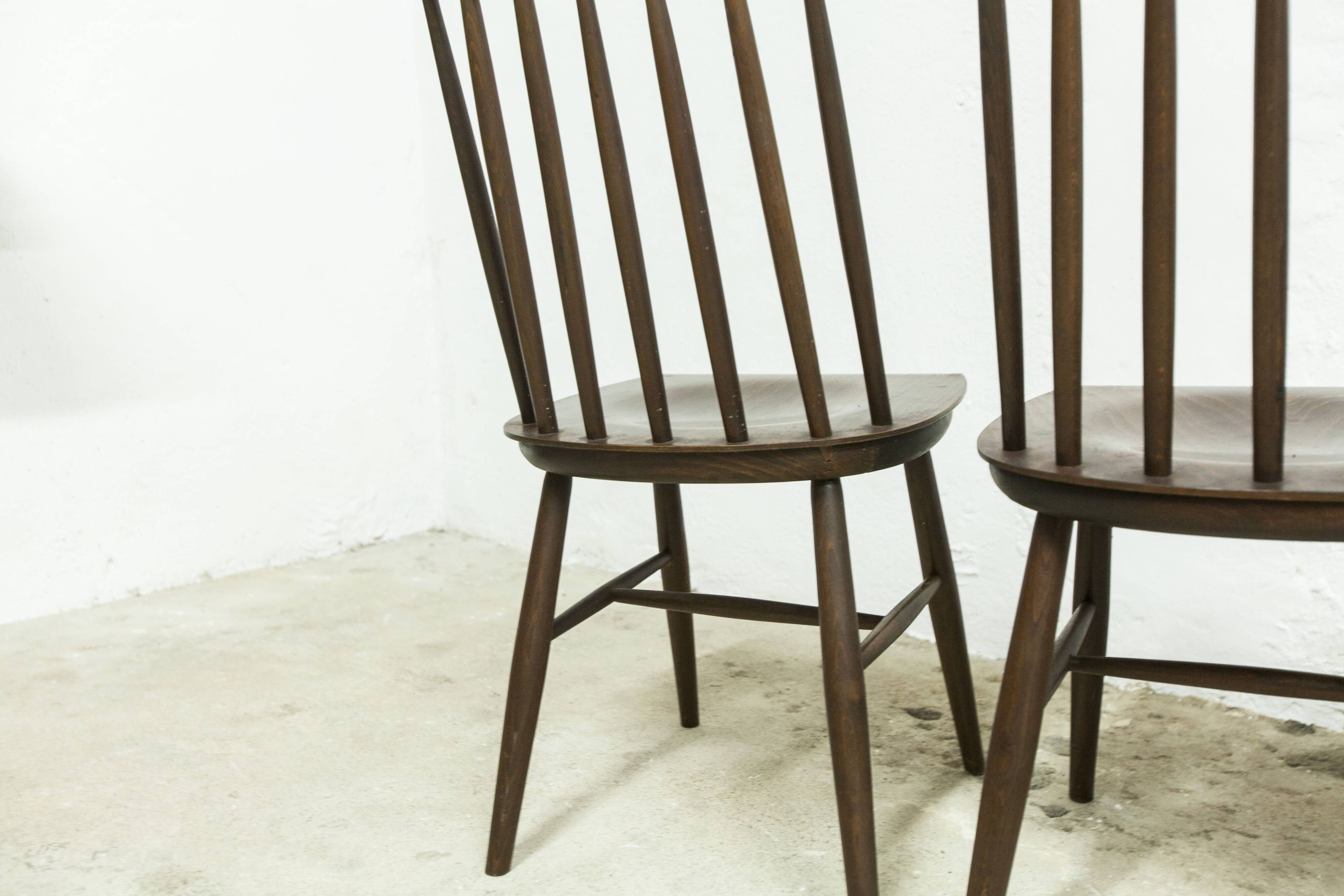 Lot de 4 chaises swr fanett de Ilmari Tapiovaara