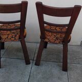 6 vintage brutalist chairs from the 1950s.