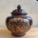 Chinese cloisonné ginger jar – floral and bird decoration – 1950-70