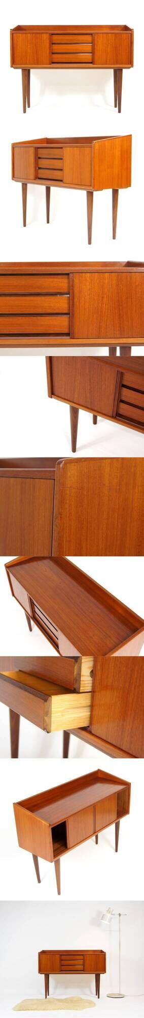 Retro Vintage HiFi Stereo Sideboard TV Stand Cabinet 70s Teak Mid Century Danish