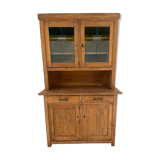 Vaisselier ancien portes vitrées fleurs de lys année 50