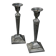 Pair of Neoclassical Victorian Silver Plated Candlesticks