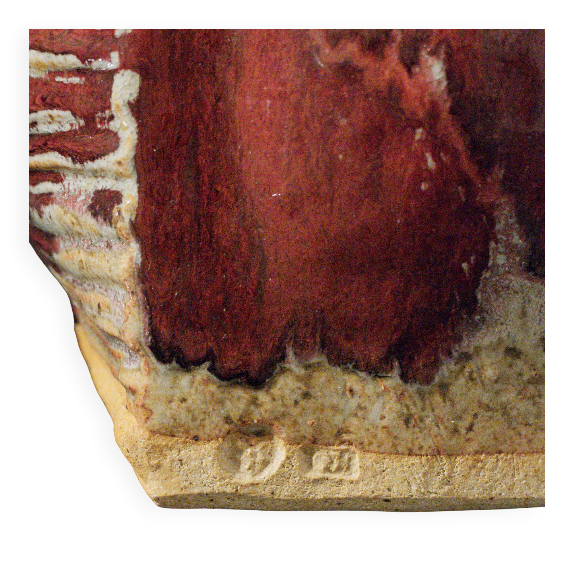Vintage Swedish Gösta Grähs and Kerstin Hörnlund Oxblood Glaze Flask Vase