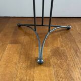 Basin on wrought iron support