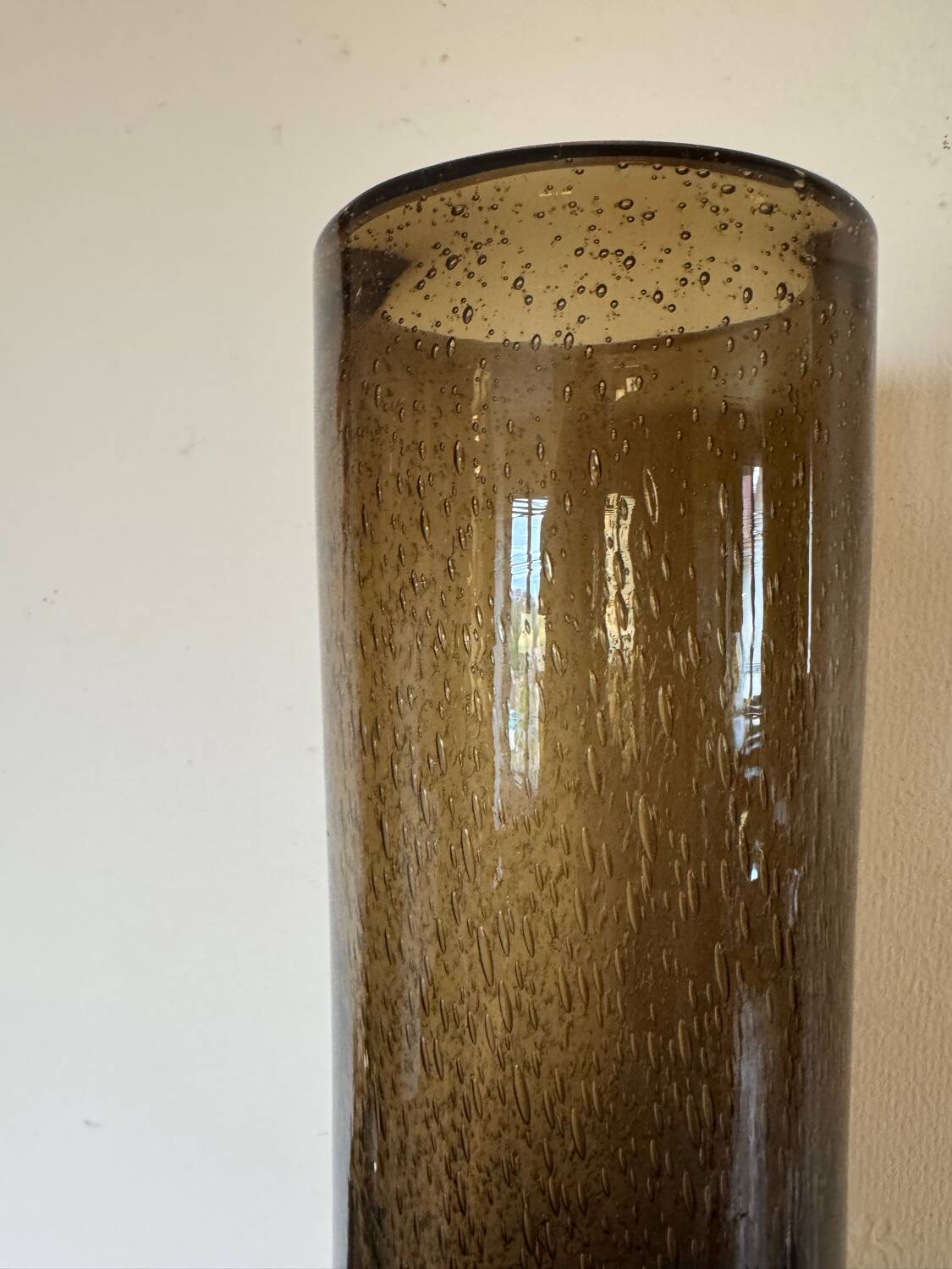 Bendor bubble glass roller vase from the 60s