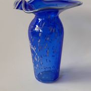 Vase en verre soufflé signé Martine Durand-Gasselin