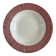 Assiette creuse Digoin Sarreguemines - modèle 9592 rayures rouge borde