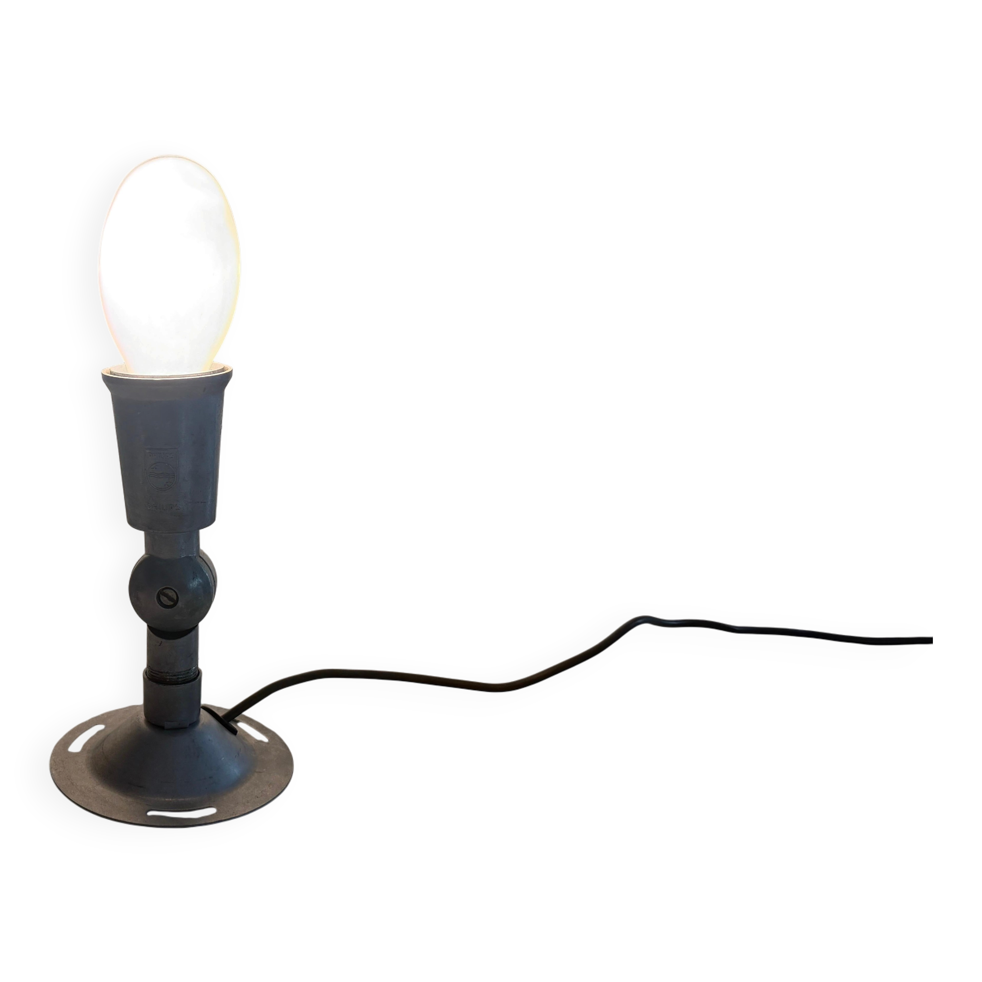 Adjustable head table lamp in aluminium by Philips, 1960s, Germany