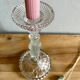 Glass candle holder
