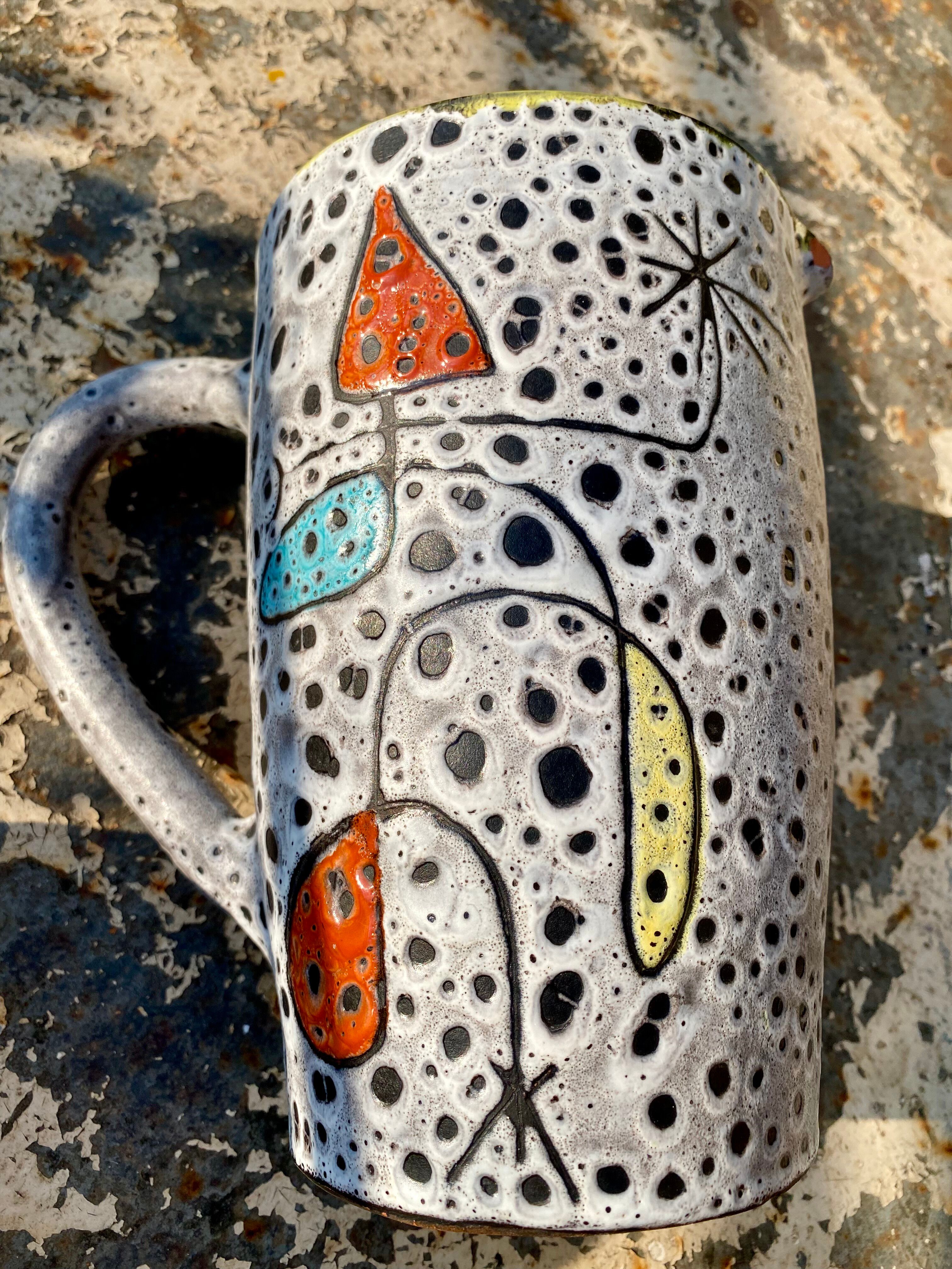Pichet et verres Vallauris