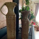 Set of two stoneware vases