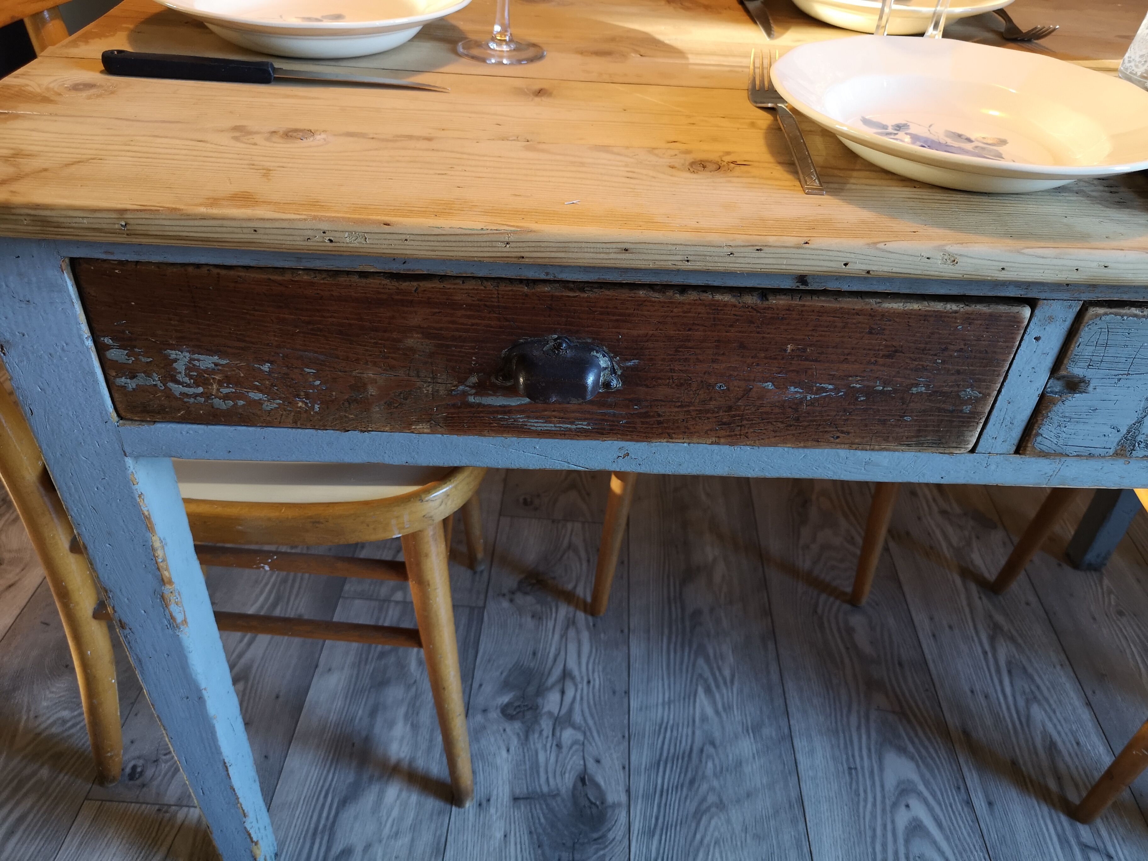 Vintage farm table