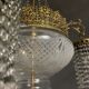 Antique italian liberty chandelier lamp, 1930s