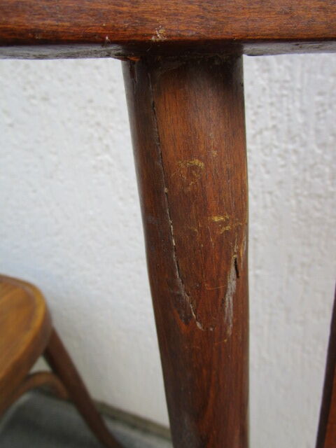 lot de 3 chaises bistrot anciennes