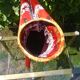 Tripod vase horn shape ceramic glazed Vallauris Vintage way 60s/70s