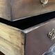 English donkey desk in Georgian style dating from the 19th century in mahogany and oak