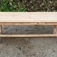 Farmhouse table 2 drawers 2 extensions in solid oak raw wood