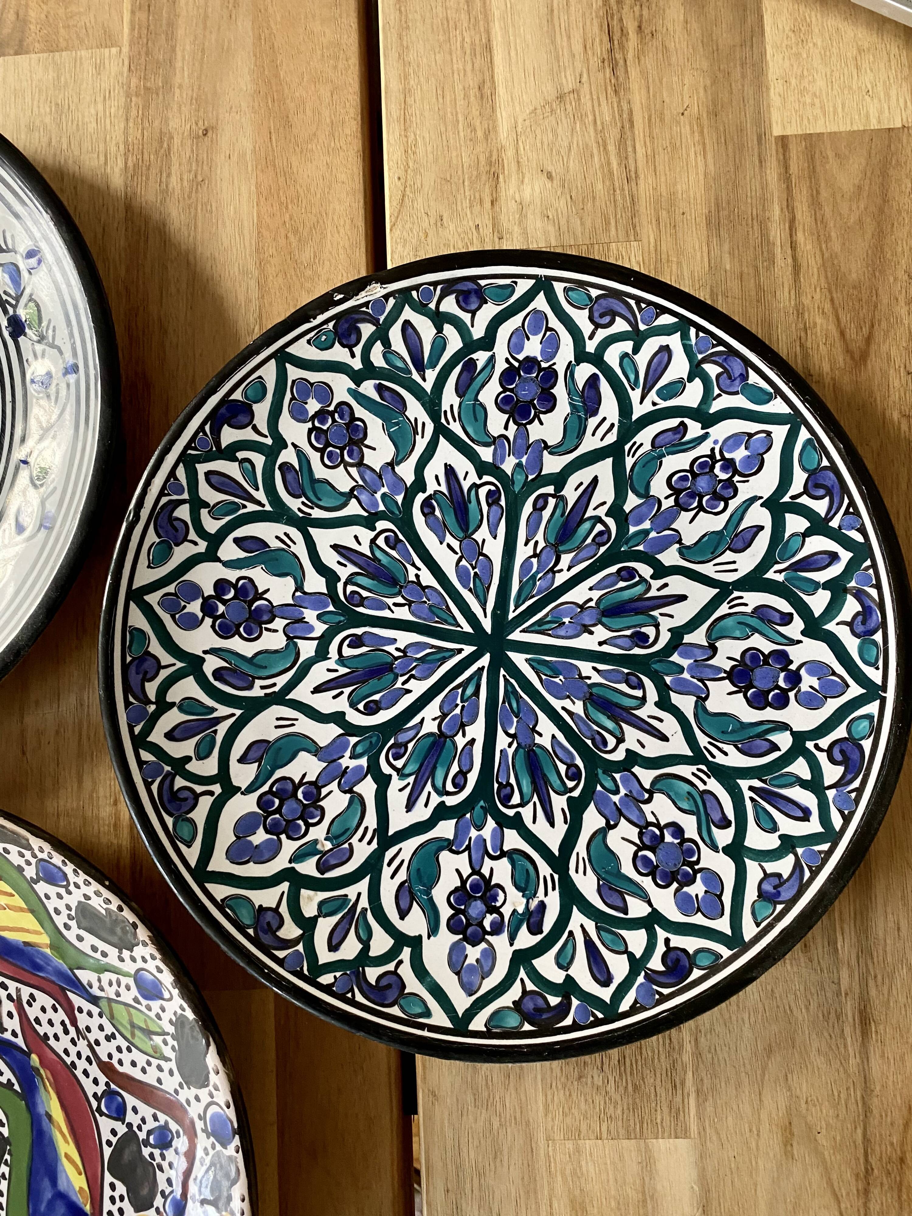 Handmade Moroccan plates