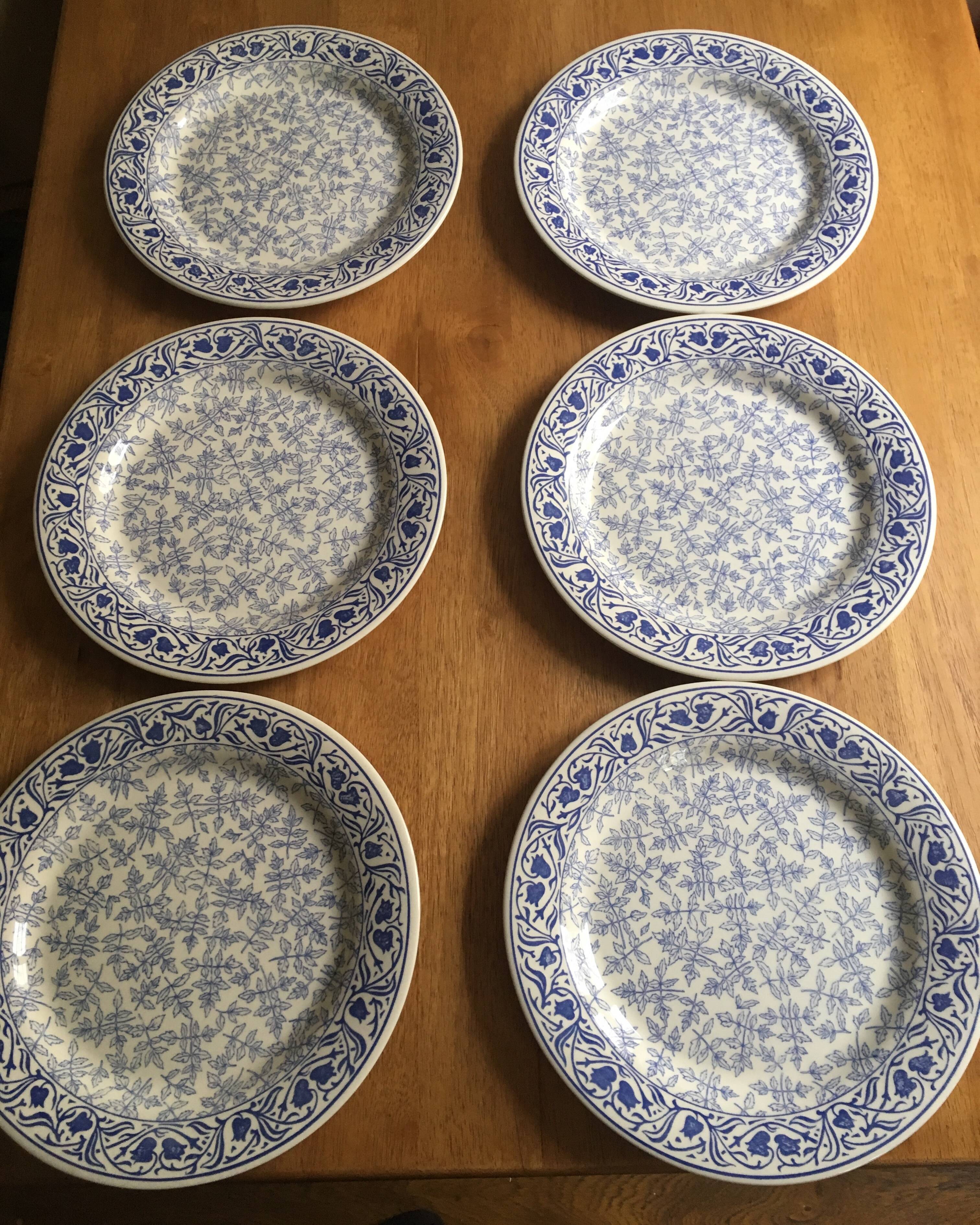 Lot de 6 assiettes en gien
