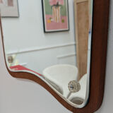 Scandinavian teak mirror