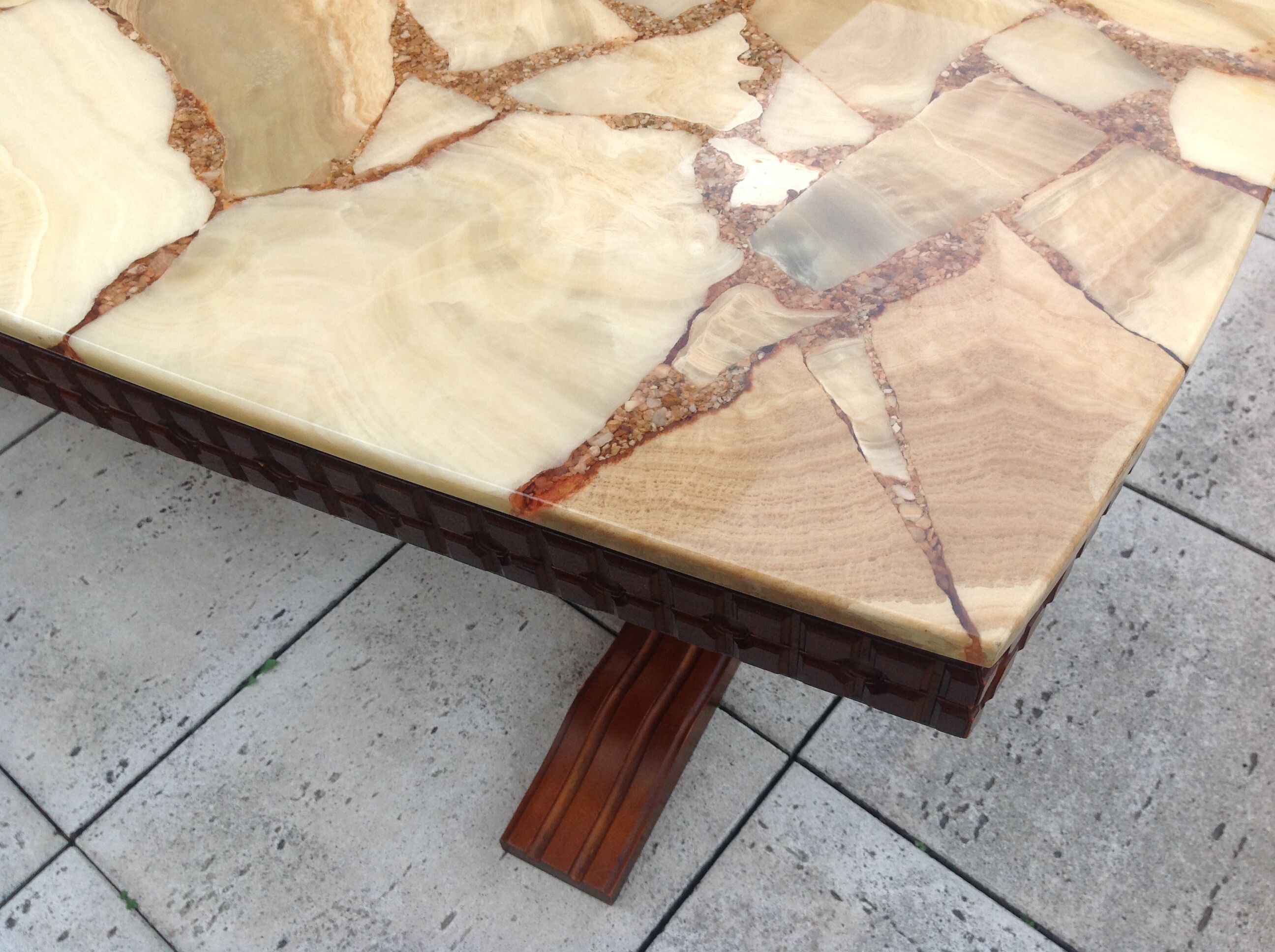 Vintage marble opus coffee table from the 60s-70s