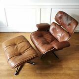 Rosewood lounge chair ensemble, Charles and Ray Eames, 1970