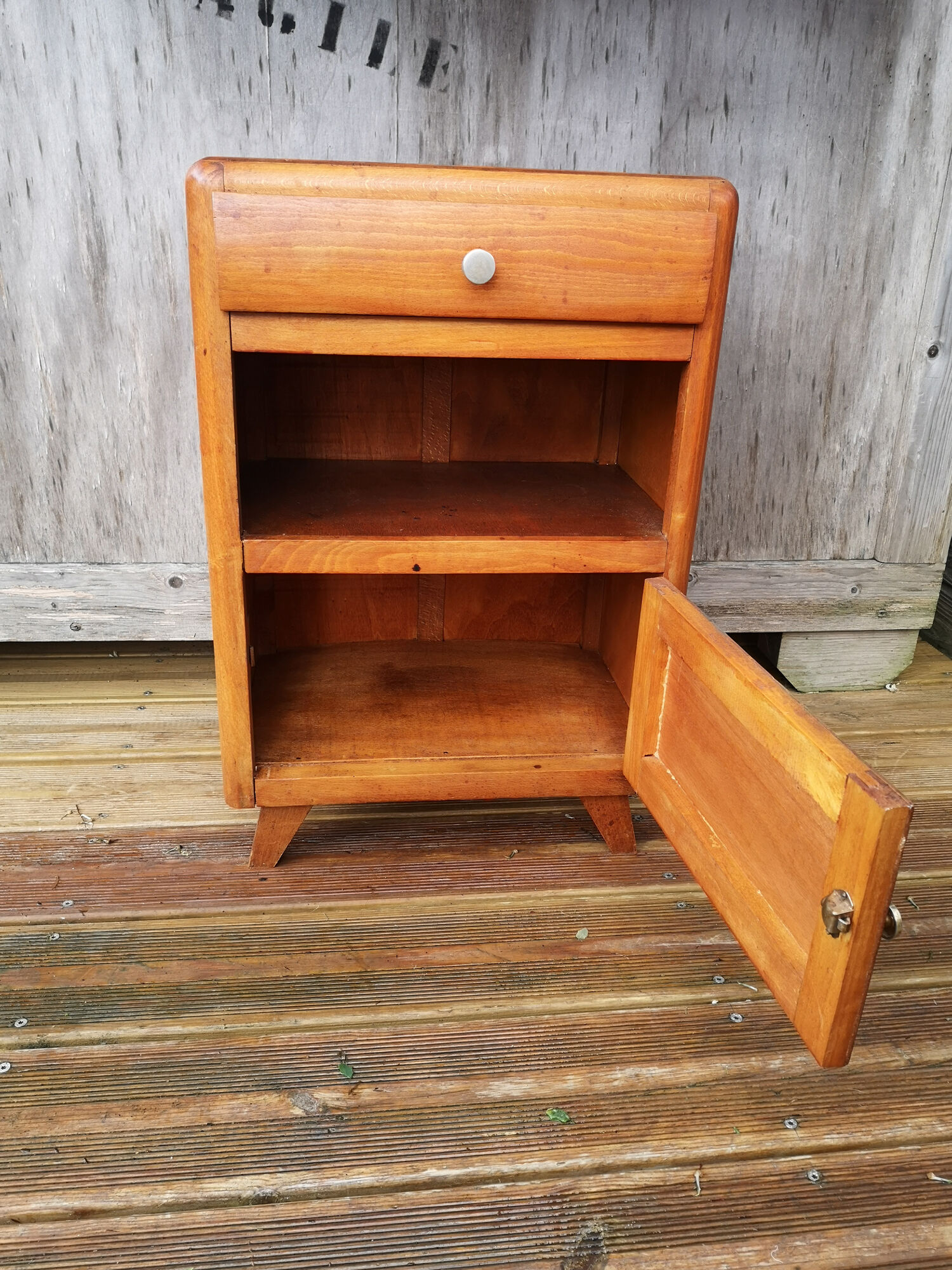 Vintage bedside compass feet
