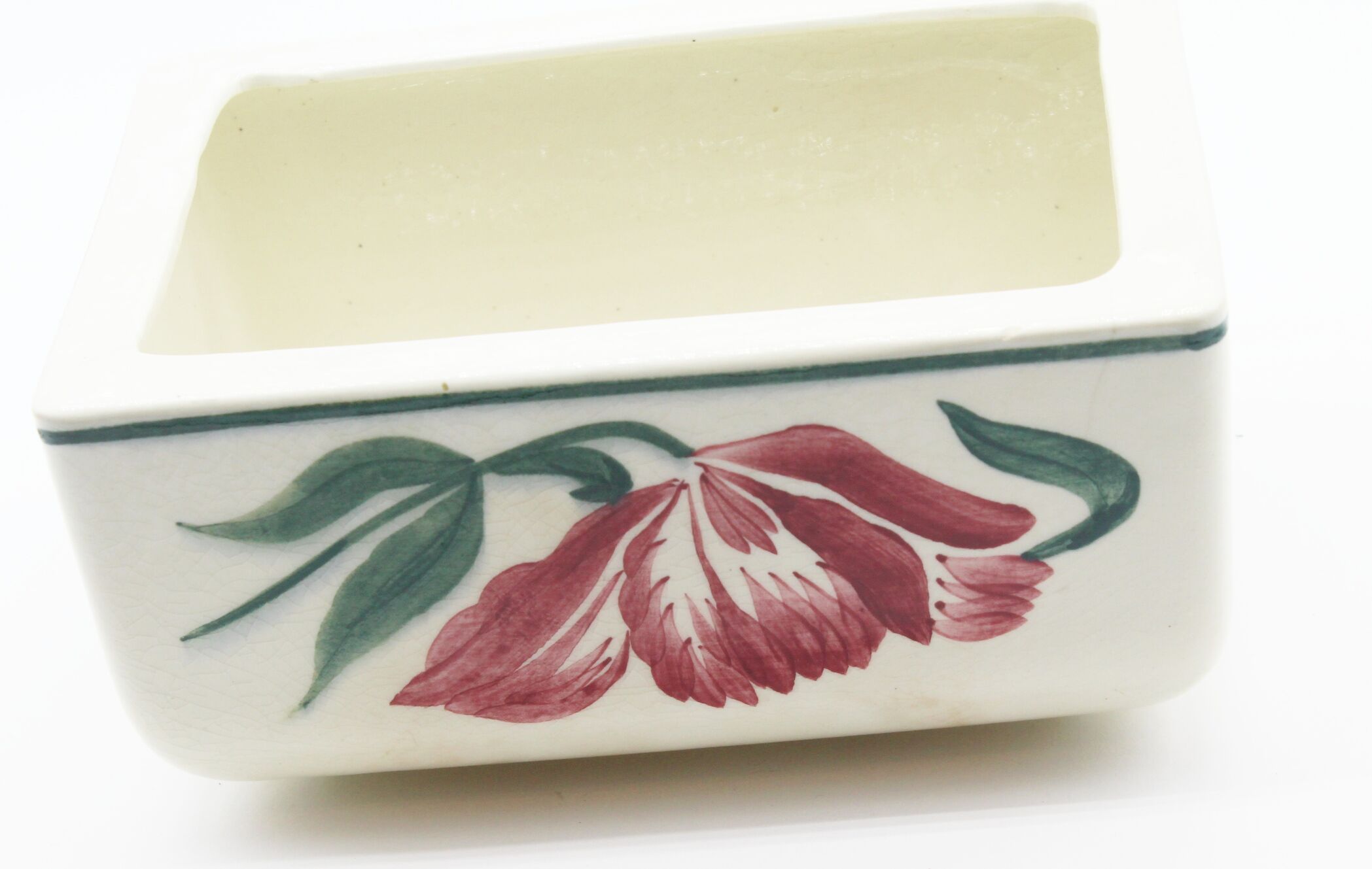 Cache vintage ceramic pot K-G Lunéville