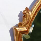 Deknudt, Vintage golden mirror Louis XV style   48x93cm