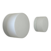 Pair of vintage porcelain and opaline wall lights, France 1970